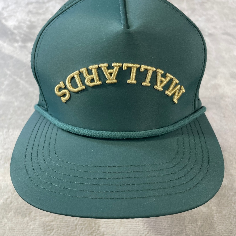 Back Down South Clothing Rope Hat Cap Mallards Green Vented Light Snapback